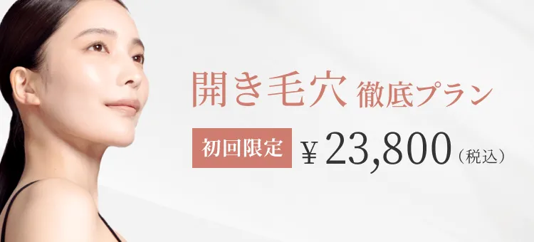 開き毛穴徹底プラン 初回限定23800円